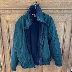 Columbia x Bugaboo Teal and Navy Windbreaker
